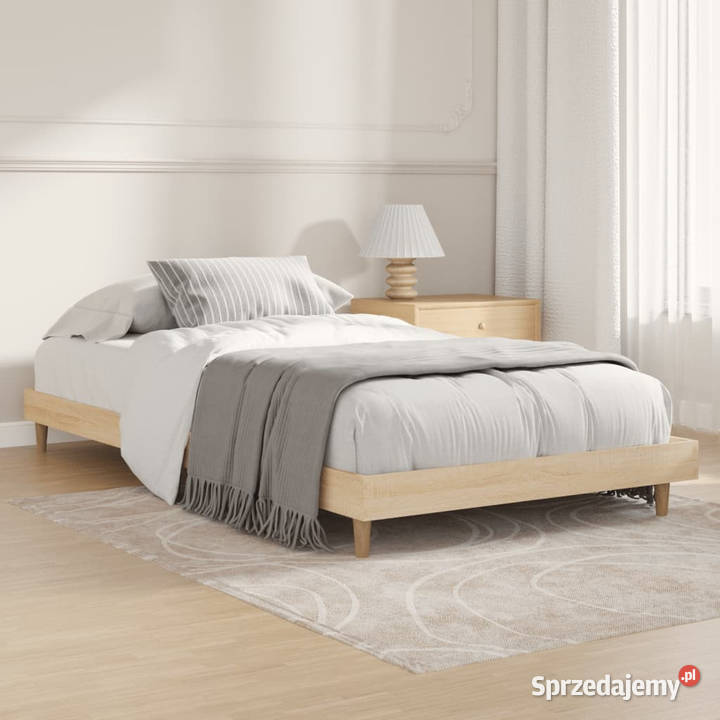 Łóżko bez materaca dąb sonoma 100x200 WM832056 203cm mazowieckie Warszawa