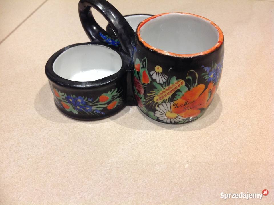 Stary Czeski Przyprawnik Porcelanowy Ręcznie Nowa Sól sprzedam