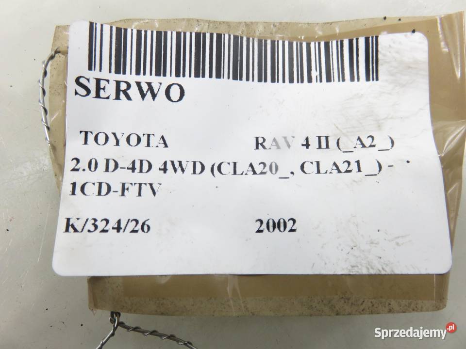SERWO TOYOTA RAV 4 II 20 D4D 4WD 13101011260 Pompy hamulcowe sprzedam