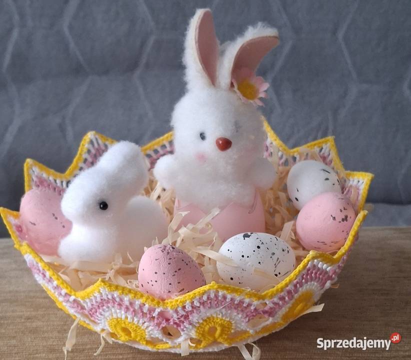 Wielkanocne ozdoby szydełkowe Lubań