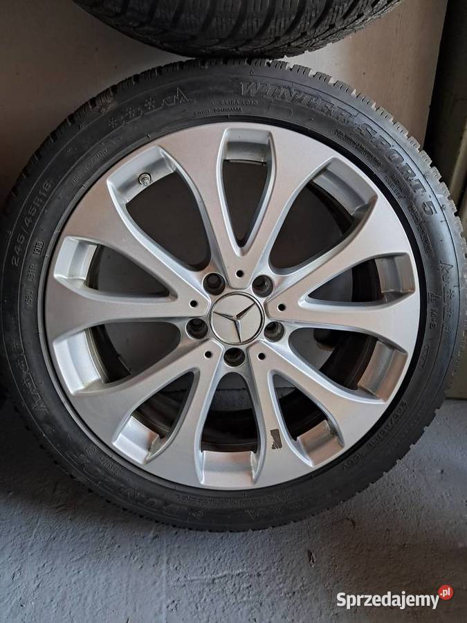 Koła aluminiowe alufelgi mercedes 24545R18 opony Grębocin