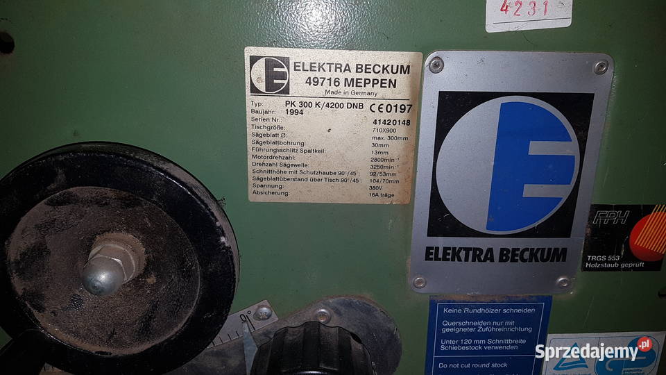 Piła Formatowa Elektra Beckum PK 300