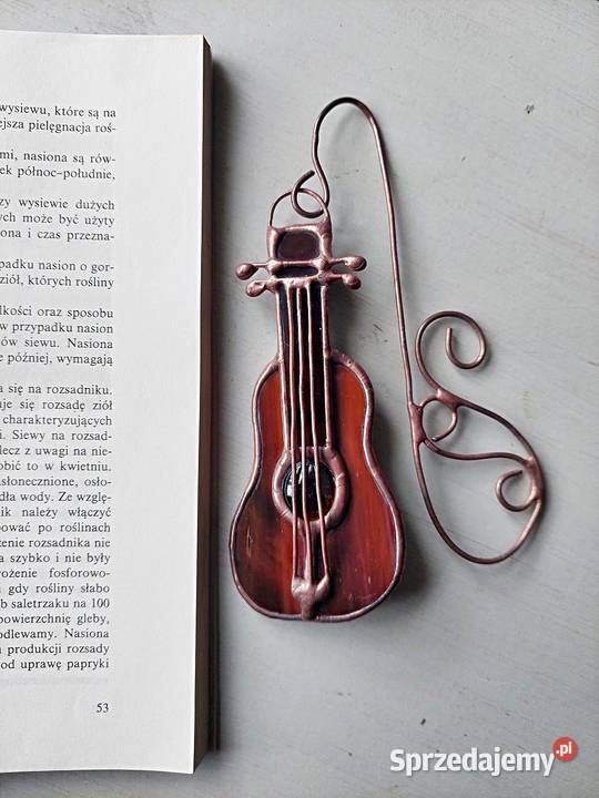zakładka do książki Gitara klasyczna witraż Piekary Śląskie