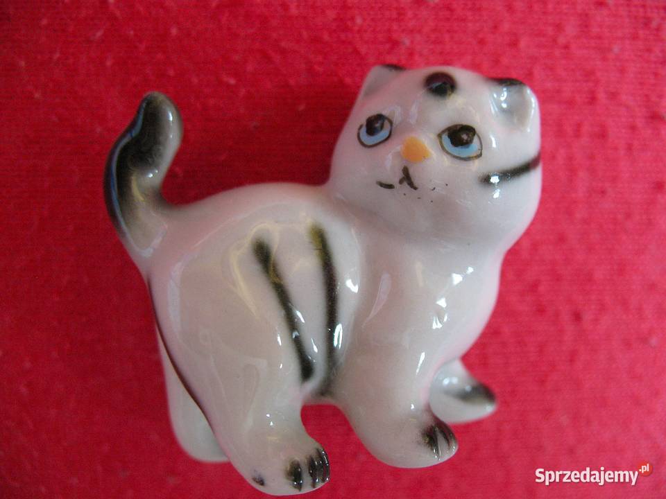 Kot pręgowany kotek porcelana 35 x 4 x 2 Siedlce sprzedam