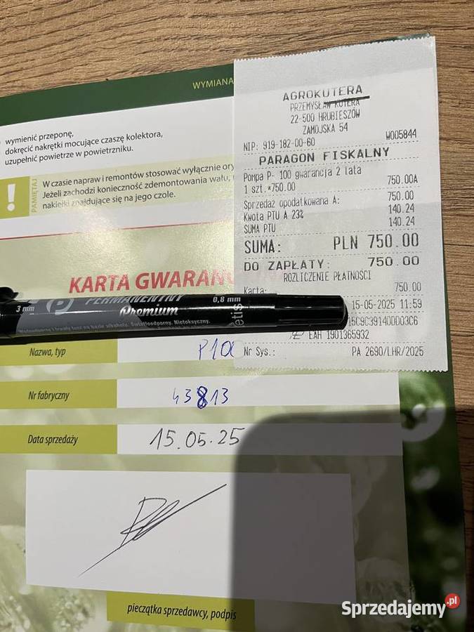 Opryskiwacz zawieszany 800l15m Biardzki stan lubelskie Sahryń sprzedam