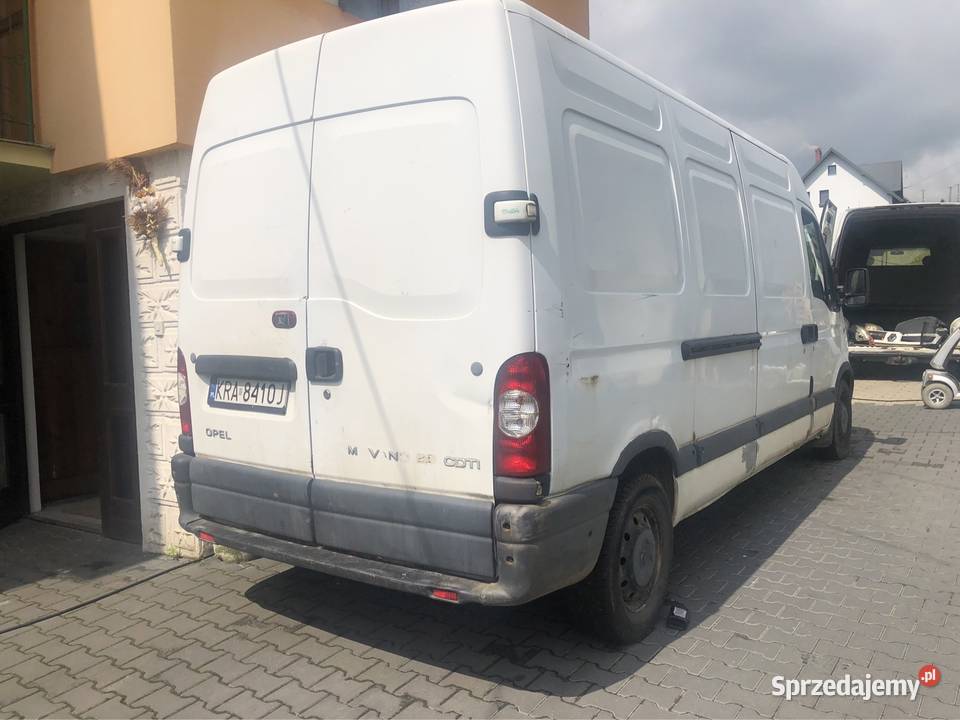 Części Renault master moveo 25 nieuszkodzony małopolskie Łososina Dolna sprzedam