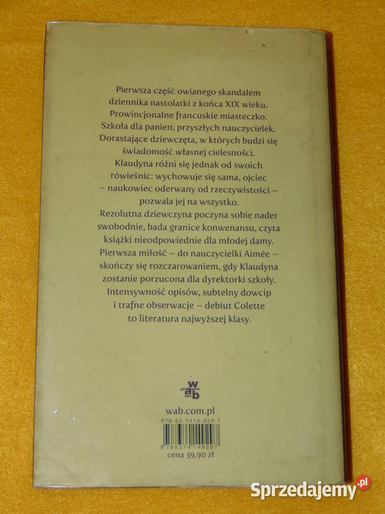 Klaudyna w szkole Sidonie Gabrielle Colette lubelskie Lublin sprzedam