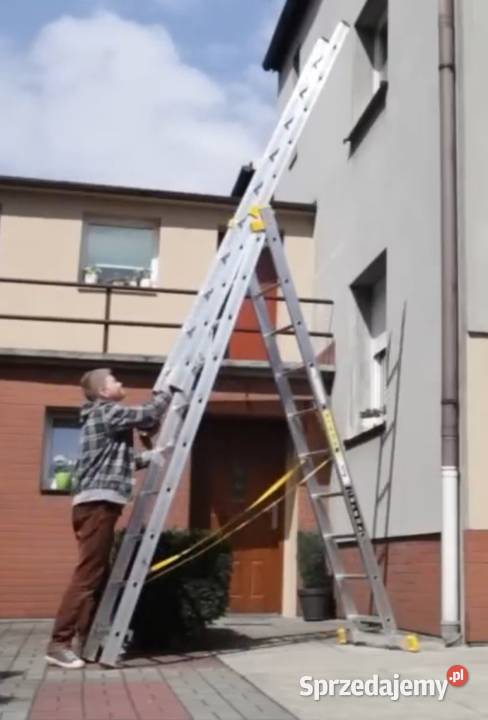 Wynajem Drabina alu 3x7 do 3X15 szczebli i