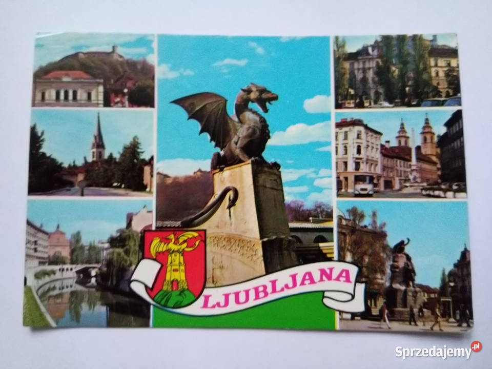 Pocztówka z Jugosławii Ljubljany Dąbrowa Górnicza sprzedam