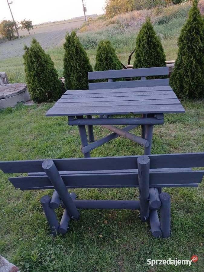 Ławki stolik ogrodowy zestaw sprzedam