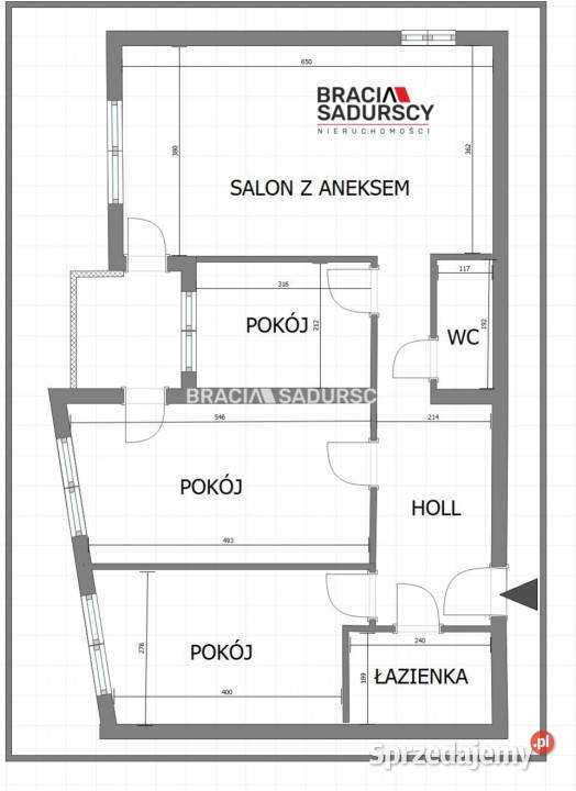 Mieszkanie 727m2 4pokojowe Kraków Feliksa małopolskie