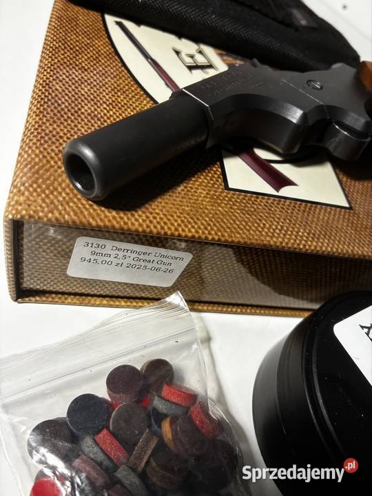 Derringer unicorn great gun 9mm 25 Militaria Piaseczno