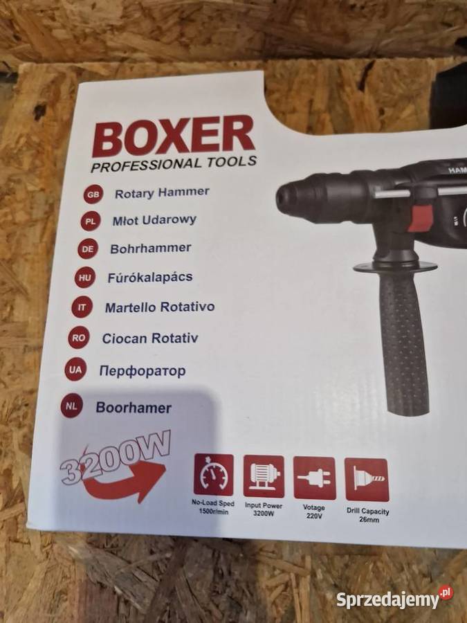 Młotowiertarka Boxer 3200W Udarem Walizka SR064 Głogowa