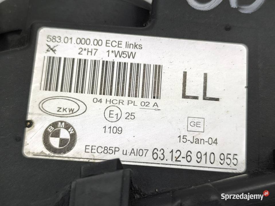 LAMPA LEWY PRZÓD LIFT BMW E46 6910955