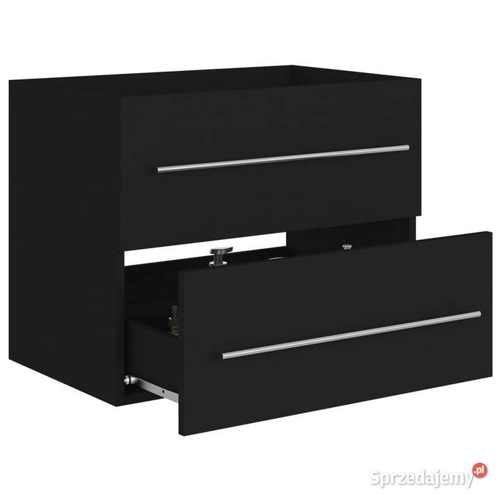 Szafka pod umywalkę czarna 60x385x48 WM804693 Warszawa