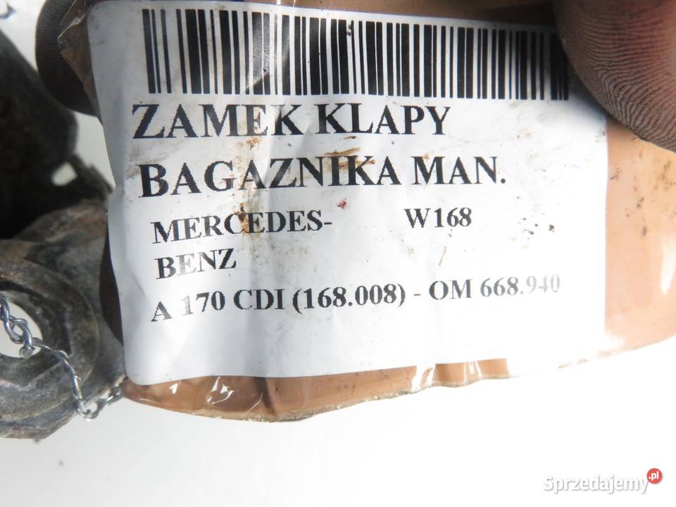 ZAMEK KLAPY MERCEDESBENZ W168