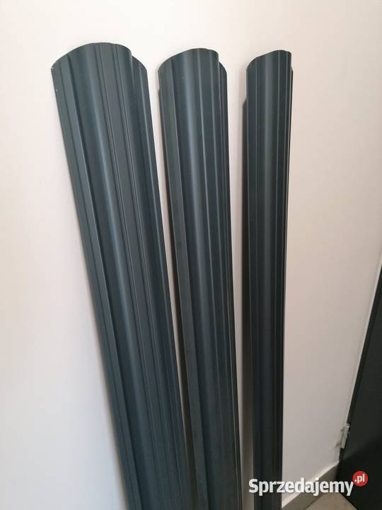 Metalowe sztachety w 2 gatunku 7016p GRAFIT Jasionka