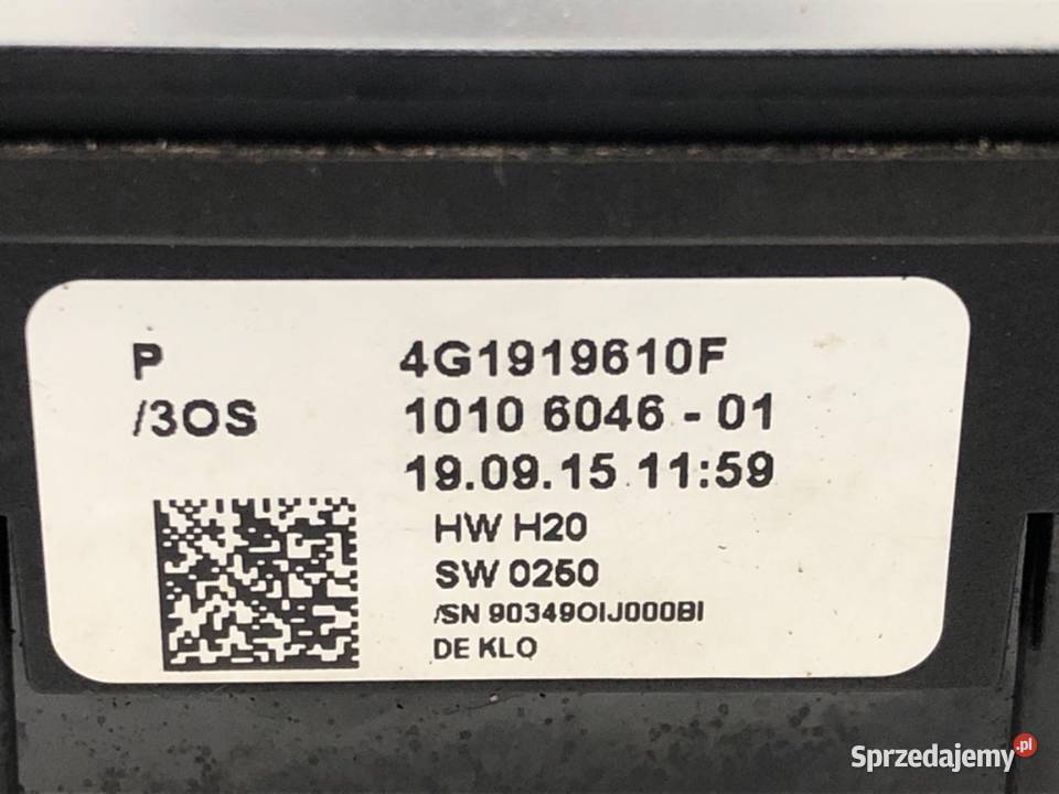 PANEL STEROWANIA MMI AUDI A6 C7 4G1919610F osobowe