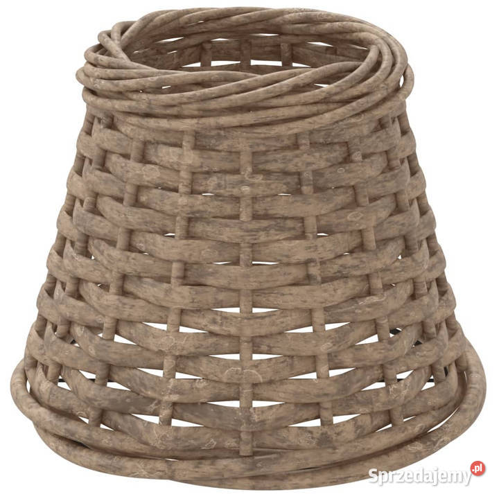 Klosz do lampy brązowy 15x12 wiklina WM364388