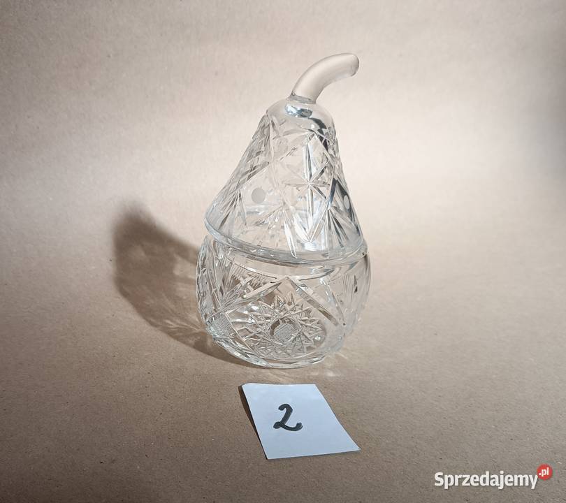 Cukiernica kryształowa w kształcie gruszki Opole