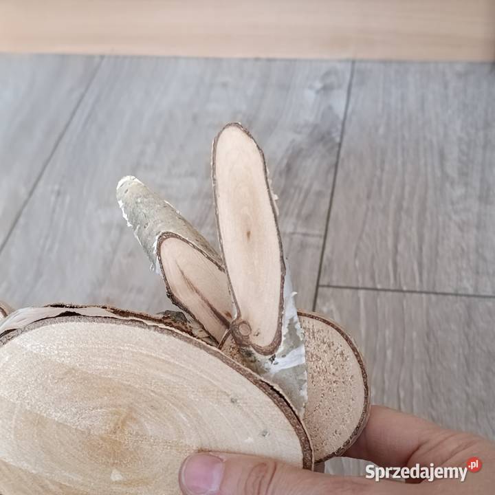 Zając z drewna ozdoba Poznań