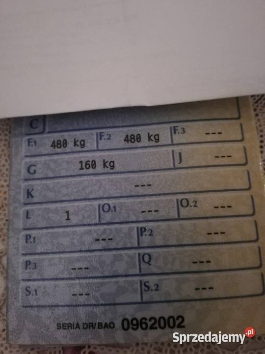 Przyczepa jednoosiowa 260x140x53 Opole