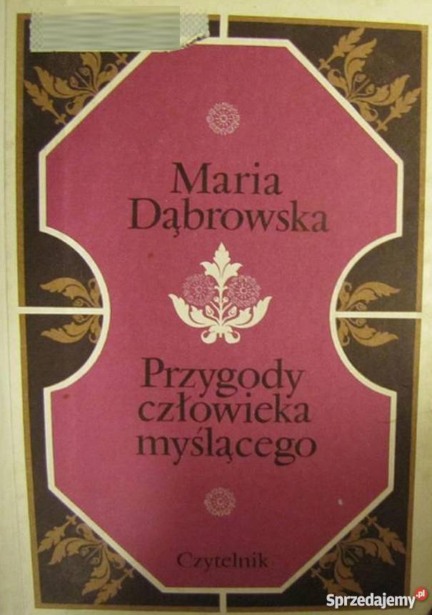 PRZYGODY MYŚLĄCEGO CZŁOWIEKA DĄBROWSKA MARIA dolnośląskie Wrocław sprzedam