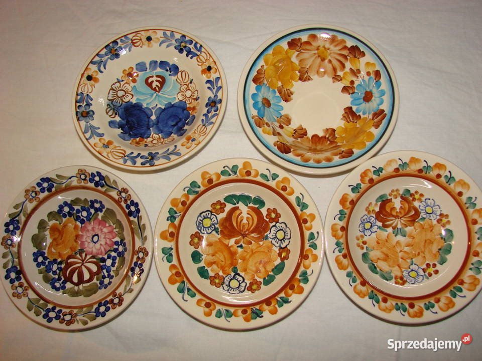 Włocławek fajansowa talerzyk PRL Pruszcz Gdański