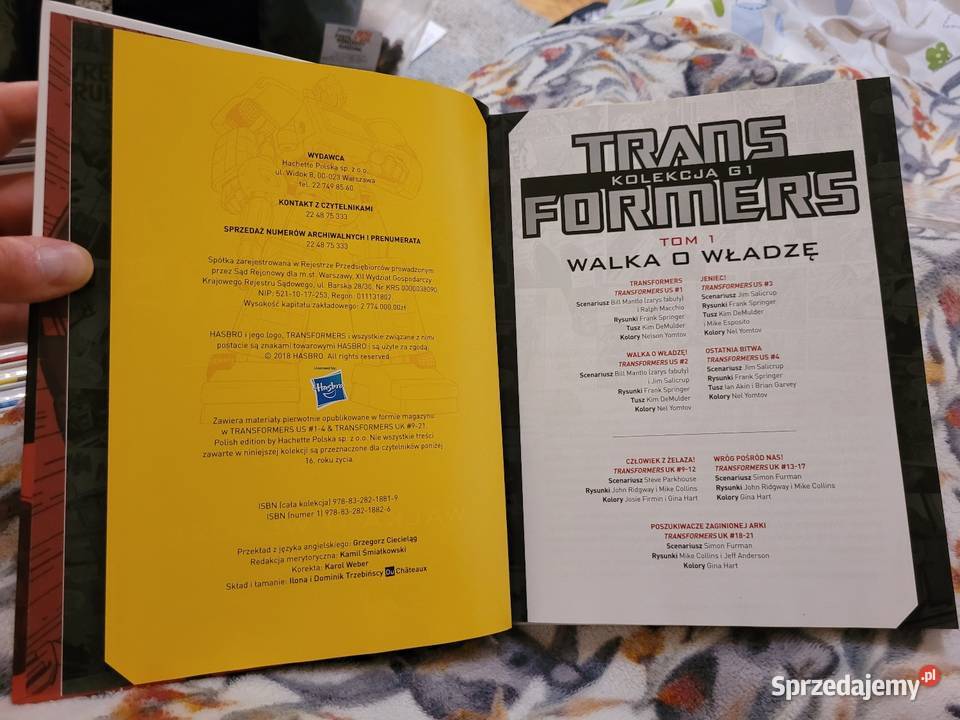 Transformers Kolekcja G1 tom 1 Gdynia