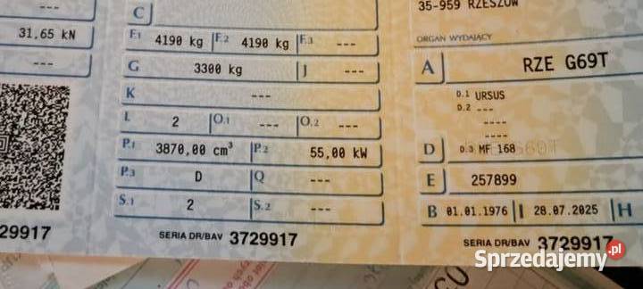 Sprzedam ciągnik marki Ursus Rzeszów