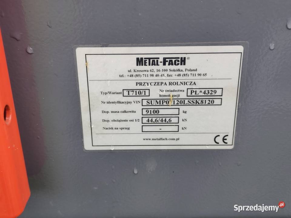 Metal Fach T7101 6ton Metal-Fach Chlebów