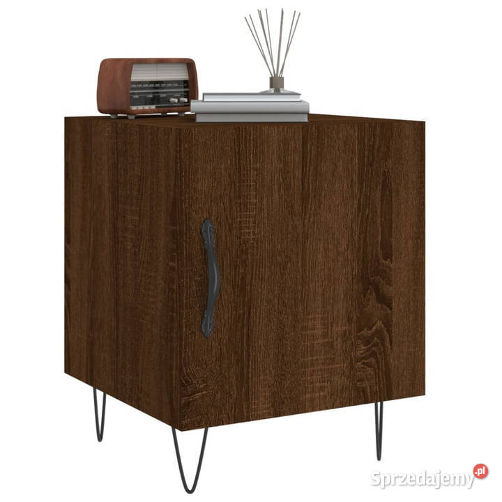 Szafka nocna brązowy dąb 40x40x50 materiał