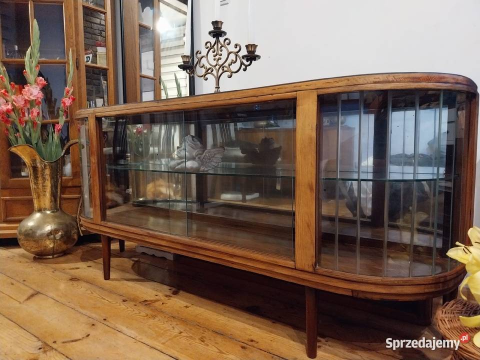 Witryna komoda retro prl szafka rtv art deco Komody Komody