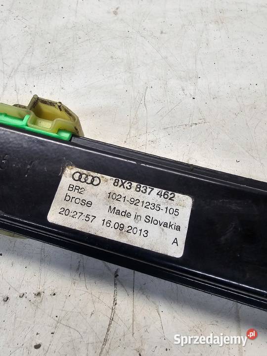 MECHANIZM SZYBY PRAWY PRZÓD AUDI A1 8X 3DRZWI Przystajń