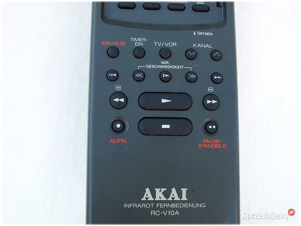 Pilot AKAI RCV10A do magnetowidu video ORYGINAŁ Żary
