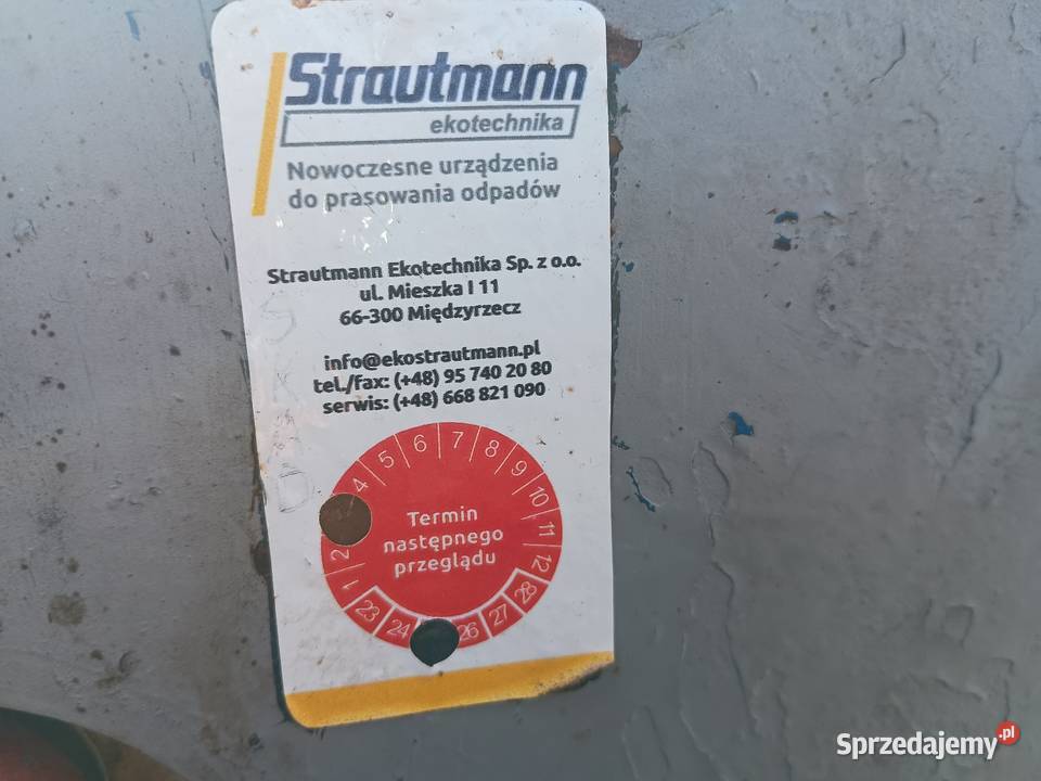 Prasa do makulatury foli Strautmann wielkopolskie Poznań