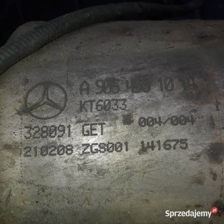 Filtr DPF Mercedes Sprinter 315CDI 2008r Układ wydechowy Częstochowa