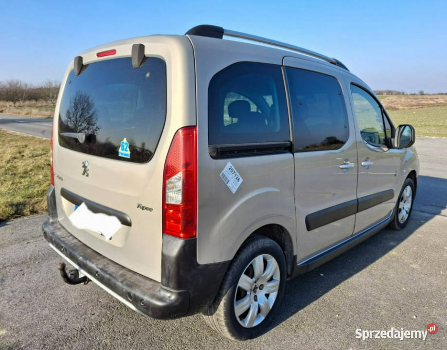 Peugeot Partner Multistage 7 osobowy II 2008 Rok produkcji 2011 wielkopolskie Pleszew