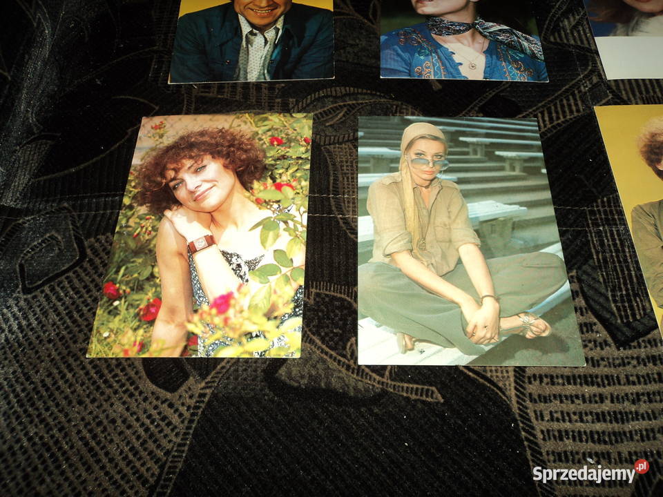 6 pocztówek widokówek celebrytów polskich 2 Nowy Sącz