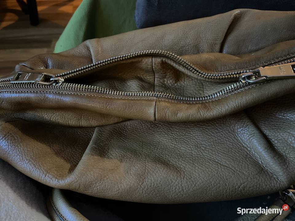 Torebka kolor starego złota skóra mega pakowna Chorzów