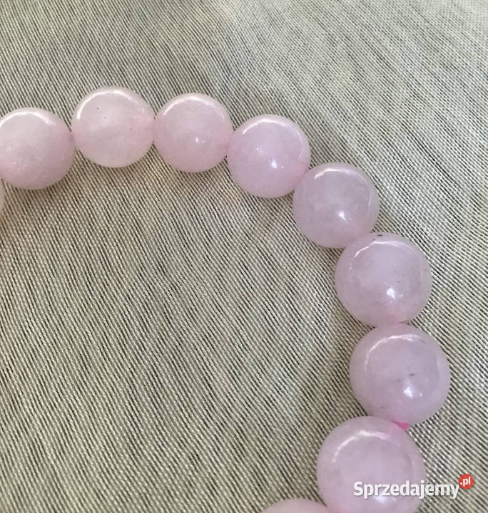 Bransoletka z różowych kwarców Warszawa