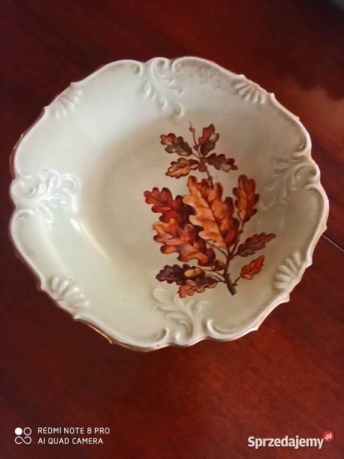 PATERKA zielona Haandmaled Żołędzie Biała