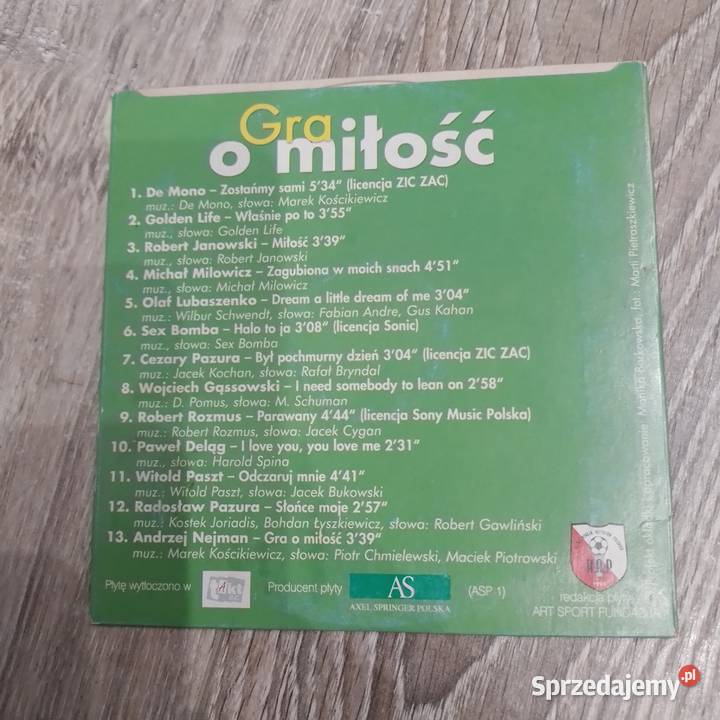 Płyta CD Gra o miłość małopolskie Wieliczka