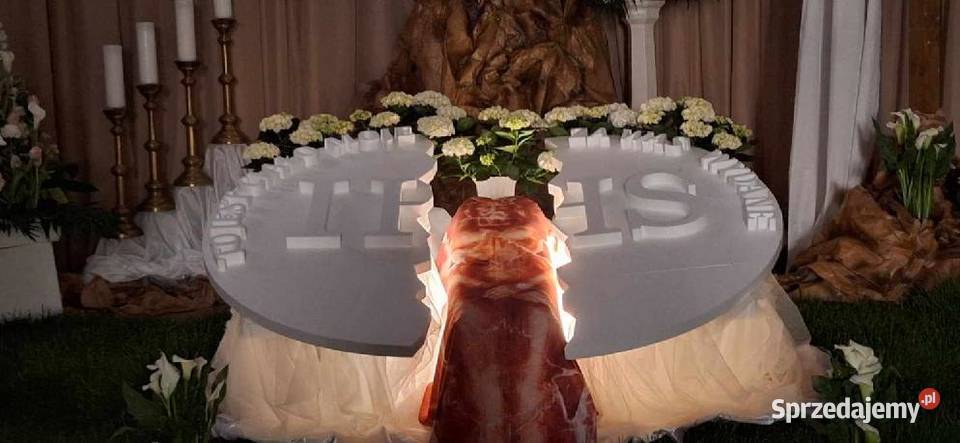 Hostia przełamana dekoracja Wielkanoc Grób Dobrzyca