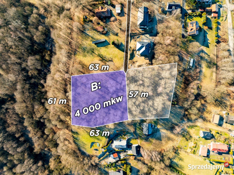 Golkowice działka budowlana B 4040m2 małopolskie sprzedam