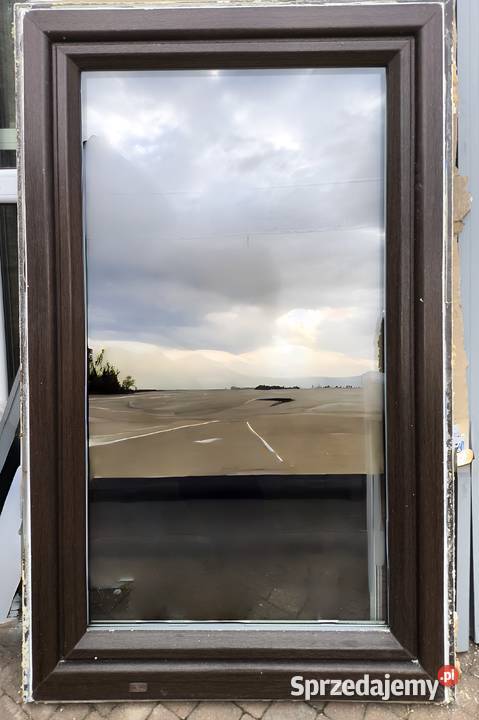 OKNO VEKA 87x143 okno kolor zewn brąz ciemny dąb Ropczyce sprzedam