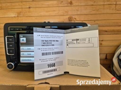 Fabrycznie NOWE radio VW RCD 510 Bosch Golf Koszalin sprzedam