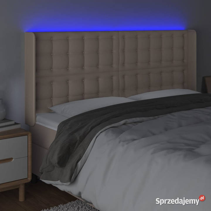 Zagłówek do łóżka z LED cappuccino 163x16x118128 Warszawa