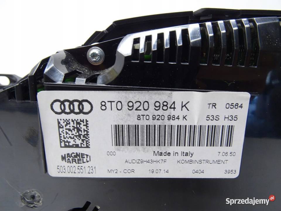 LICZNIK ZEGARY ZEGAR AUDI A5 8T LIFT 20 TDI