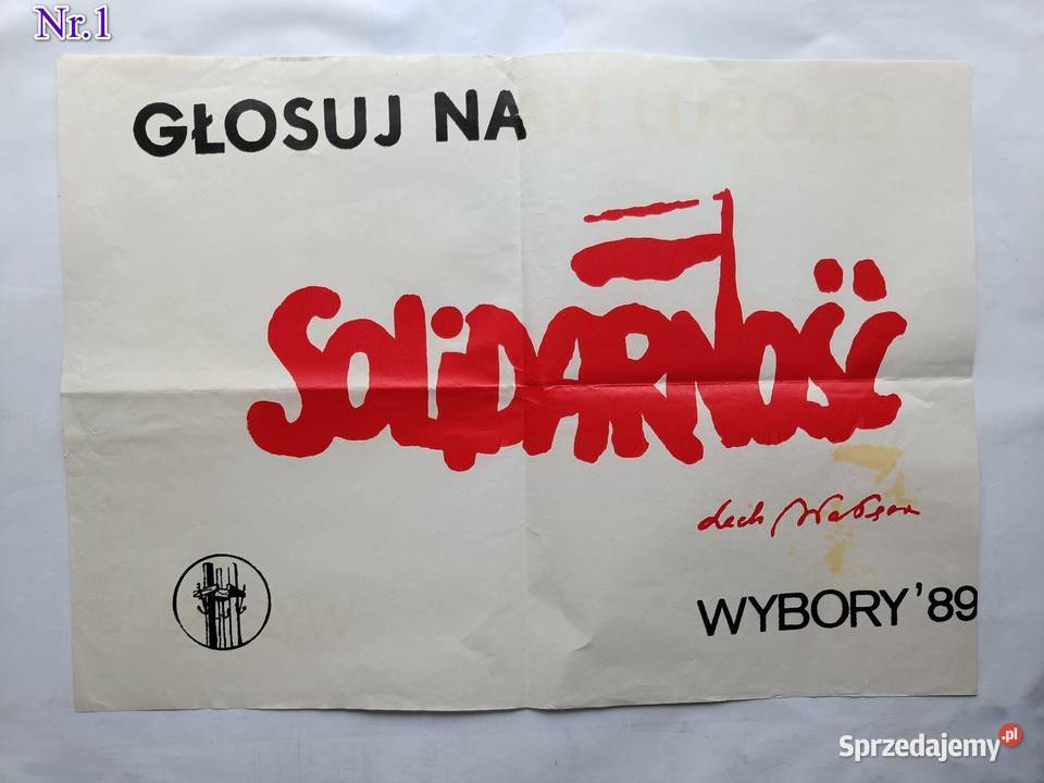 NSZZ Solidarność Plakaty przedwyborcze 1989r do Gdynia
